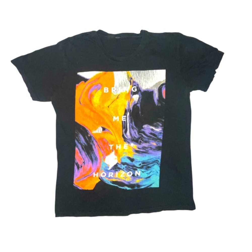 Y2K Bring Me The Horizon Promo T-shirt Black Concert Multicolor Size Medium